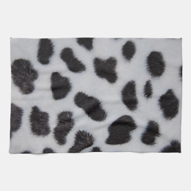 Kitchen towel with Dalmatian Design (Horizontal)