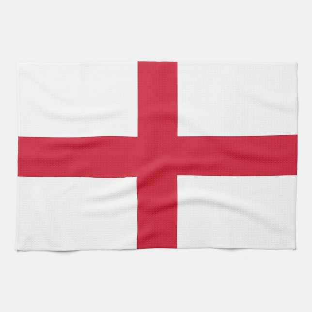 Kitchen towel with Flag of England (Horizontal)