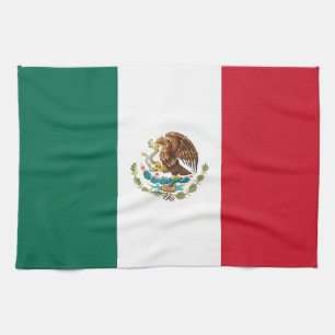 Kitchen towel with Flag of Mexico