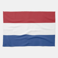 Kitchen towel with Flag of Netherlands