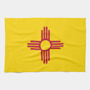 Kitchen towel with Flag of New Mexico, U.S.A.