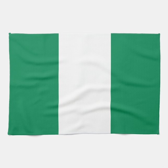 Kitchen towel with Flag of Nigeria (Horizontal)