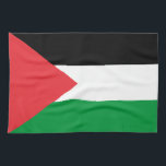 Kitchen towel with Flag of Palestine<br><div class="desc">Add a patriotic touch to your kitchen with this kitchen towel featuring the flag of Palestine, perfect for both practical use and displaying your cultural pride. Made from high-quality, absorbent fabric, this kitchen towel is designed to handle everyday tasks such as drying dishes, wiping countertops, or cleaning up spills. The...</div>
