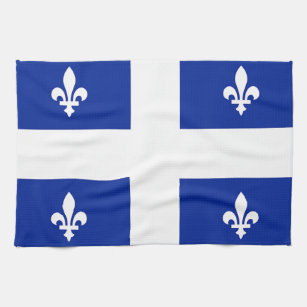 Kitchen towel with Flag of Quebec, Canada