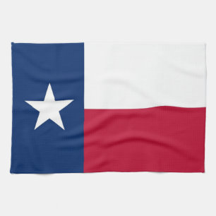 Kitchen towel with Flag of Texas, U.S.A.
