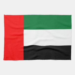 Kitchen towel with Flag of United Arab Emirates
