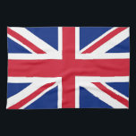 Kitchen towel with Flag of United Kingdom<br><div class="desc">Add a touch of British pride to your kitchen with our exclusive kitchen towel featuring the flag of the United Kingdom! Crafted with meticulous attention to detail, this kitchen towel is more than just a functional item; it’s a celebration of the UK's rich heritage and cultural pride. The elegant design...</div>