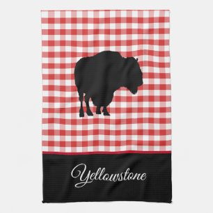 Kitchen Towel-Yellowstone Buffalo Towel