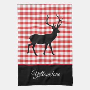 Kitchen Towel-Yellowstone Deer Towel