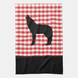 Kitchen Towel-Yellowstone Wolf Towel