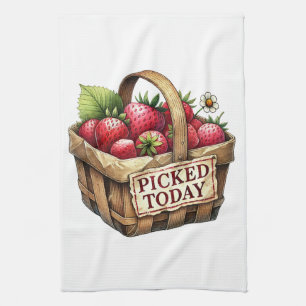 Kitchen Towels-Berry Basket Kitchen Towel