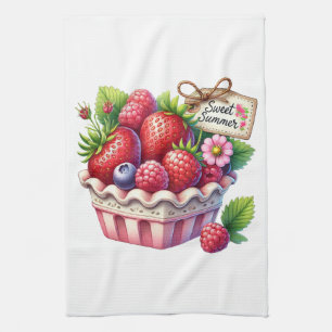Kitchen Towels-Berry Basket Kitchen Towel 