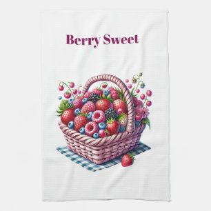 Kitchen Towels-Berry Basket Kitchen Towel