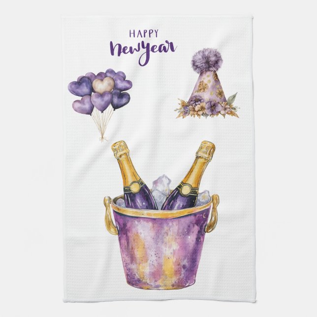 Kitchen Towels-Happy New Year Kitchen Towels (Vertical)