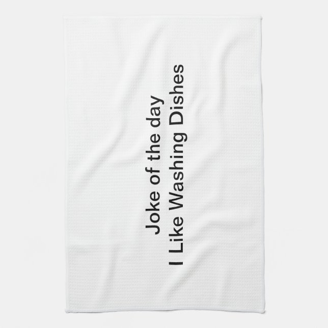 Kitchen Towels I Like Washing Dishes  (Vertical)