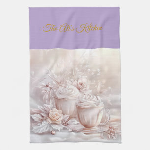 Kitchen Towels-Personalized Victorian Christmas Ki Towel