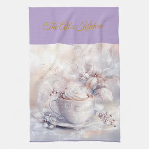 Kitchen Towels- Personalized Victorian Christmas  Towel
