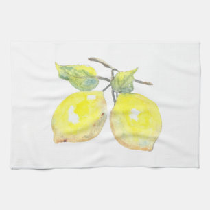 Kitchen Towels With Yellow Lemons