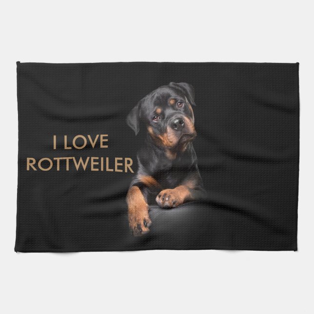 Kitchen Towl Rottweiler Towel (Horizontal)