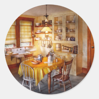 Kitchen - Typical farm kitchen Classic Round Sticker