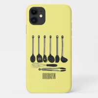Kitchen utensil cartoon illustration 