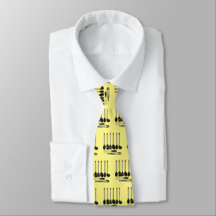Kitchen utensil cartoon illustration  tie