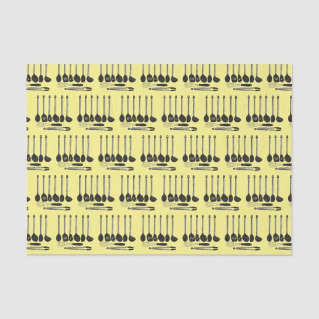 Kitchen utensil cartoon illustration  tissue paper (Front)