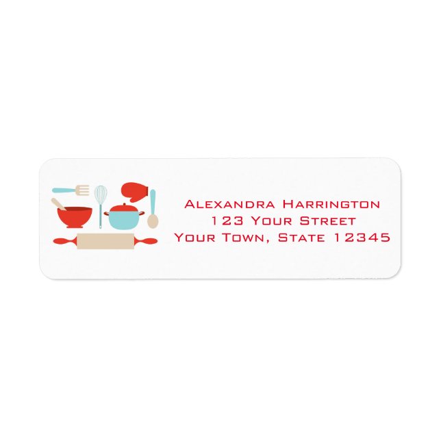 Kitchen Utensils, Blue, Red (Front)