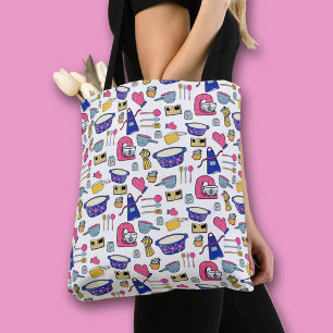 Kitchen Utensils Chef Cook Baker pattern Tote Bag