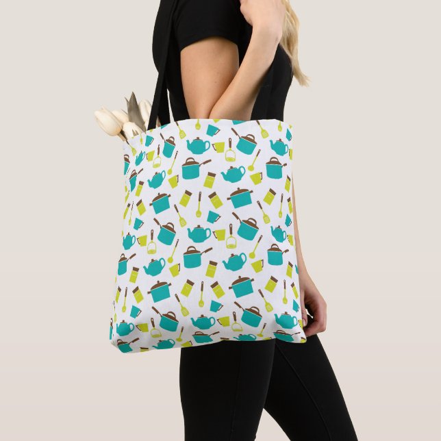 Kitchen Utensils, Cookware, Cutlery, Kitchenware Tote Bag (Close Up)