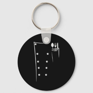 Kitchen Utensils Design Chef Culinary Outfit  Keychain