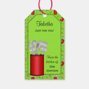 Kitchen Utensils,green-HANG TAG/GIFT TAG TEMPLATE