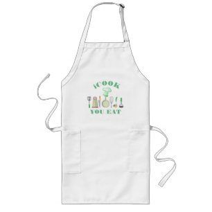 Kitchen utensils-iCook You Eat Funny Text Long Apron