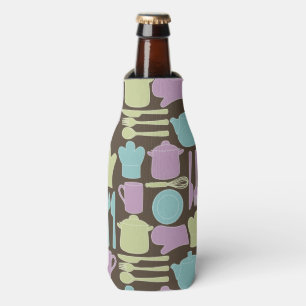 Kitchen Utensils Pattern 2 Bottle Cooler