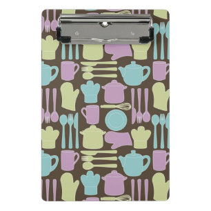 Kitchen Utensils Pattern 2 Mini Clipboard