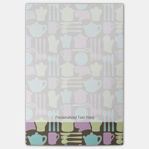 Kitchen Utensils Pattern 2 Post-it Notes