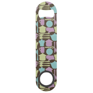 Kitchen Utensils Pattern 2 Speed Bottle Opener