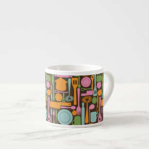 Kitchen Utensils Pattern 3 Espresso Cup