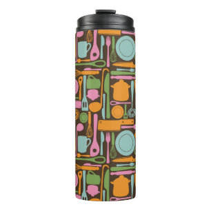 Kitchen Utensils Pattern 3 Thermal Tumbler