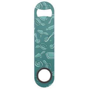 Kitchen Utensils Pattern Bar Key