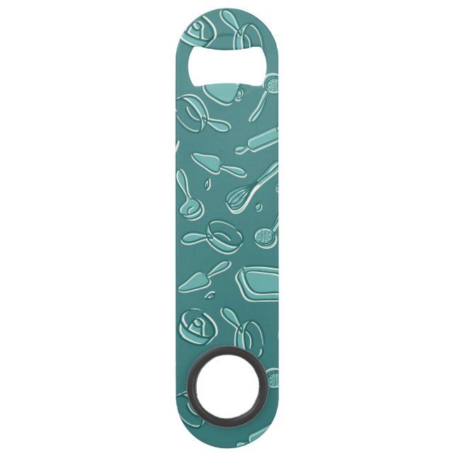 Kitchen Utensils Pattern Bar Key (Front)