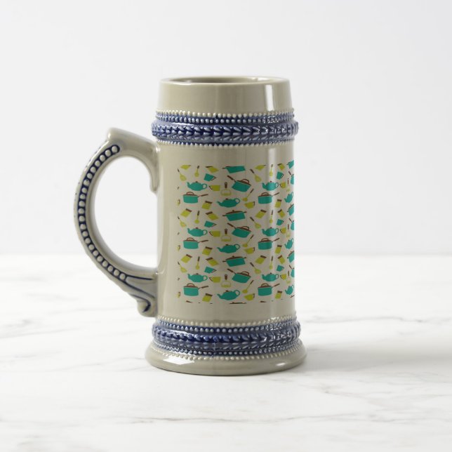 Kitchen Utensils pattern Beer Stein (Left)