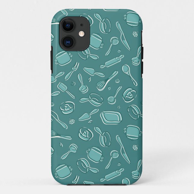 Kitchen Utensils Pattern Case-Mate iPhone Case (Back)