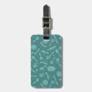 Kitchen Utensils Pattern Luggage Tag