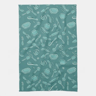Kitchen Utensils Pattern Towel