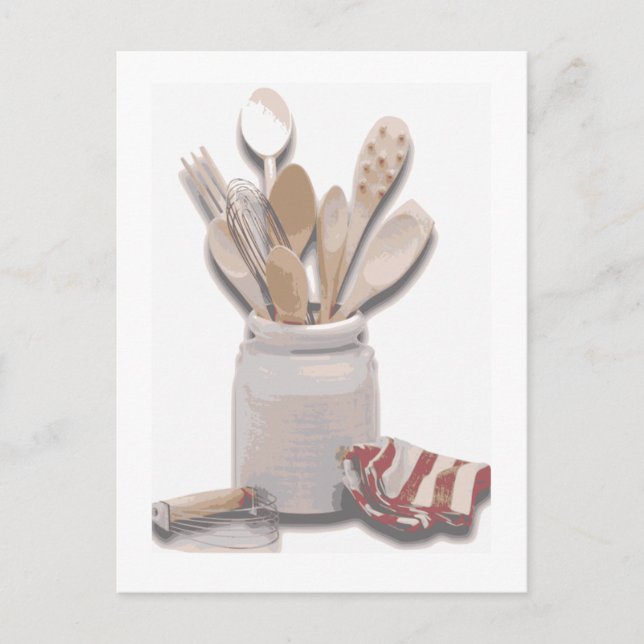 Kitchen Utensils Postcard (Front)