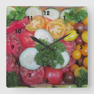 Kitchen Veggie Clock