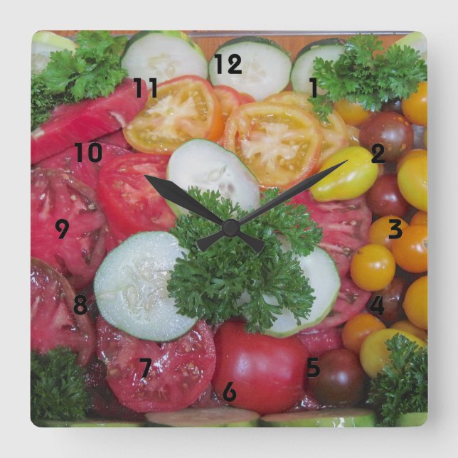 Kitchen Veggie Clock (Front)