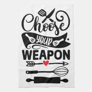 Kitchen Warrior: Choose Your Culinary Weapon Towel