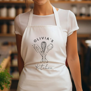 Kitchen Whisk & Utensils Cooking Apron